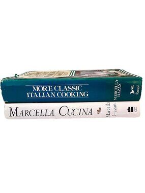 Marcella Hazan Lot 2 HB Italian Cookbooks Marcella Cucina & More Classic Italian